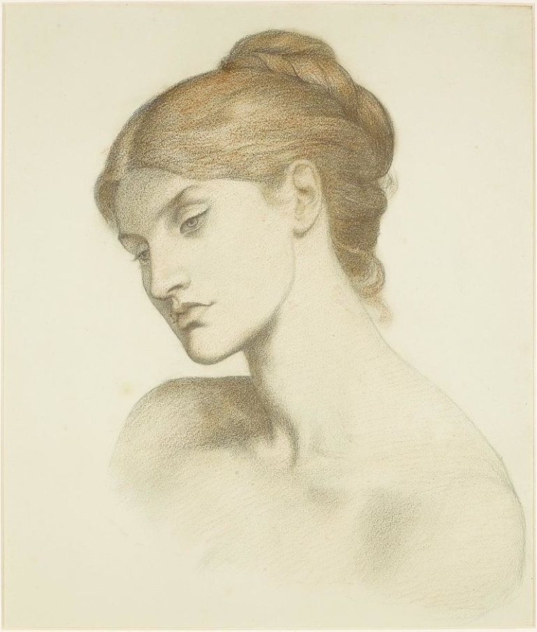 Dante_Gabriel_Rossetti_-_Lady_Lilith_-_Study_for_the_Head