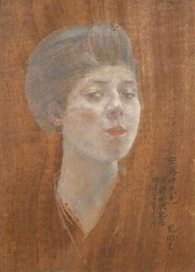 Portrait_of_a_Woman_by_Kuroda_Seiki_(Geidai_Museum)