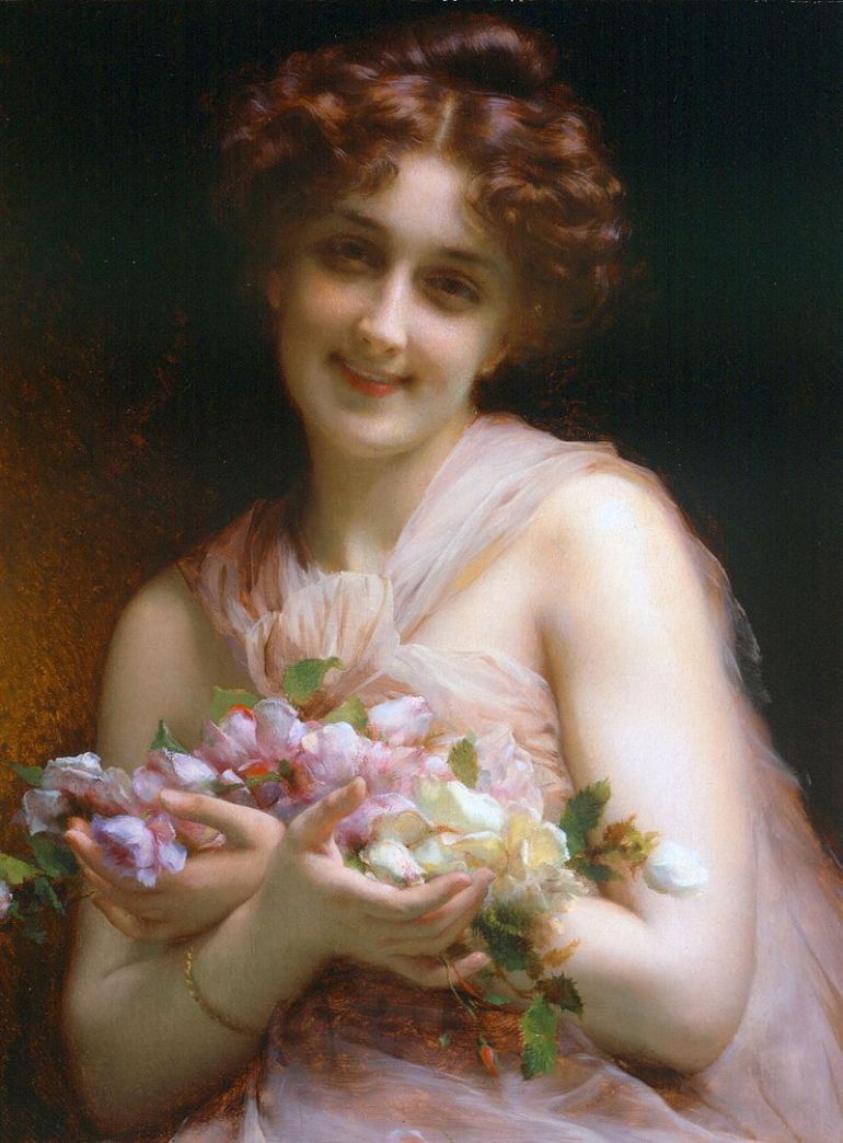 Étienne_Adolphe_Piot_-_Girl_With_Flowers