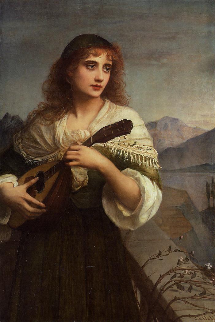 Charles_Edward_Hallé_-_Francesca_and_Her_Lute