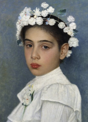 Isidor_Kaufmann_Girl_with_flowers_in_her_hair