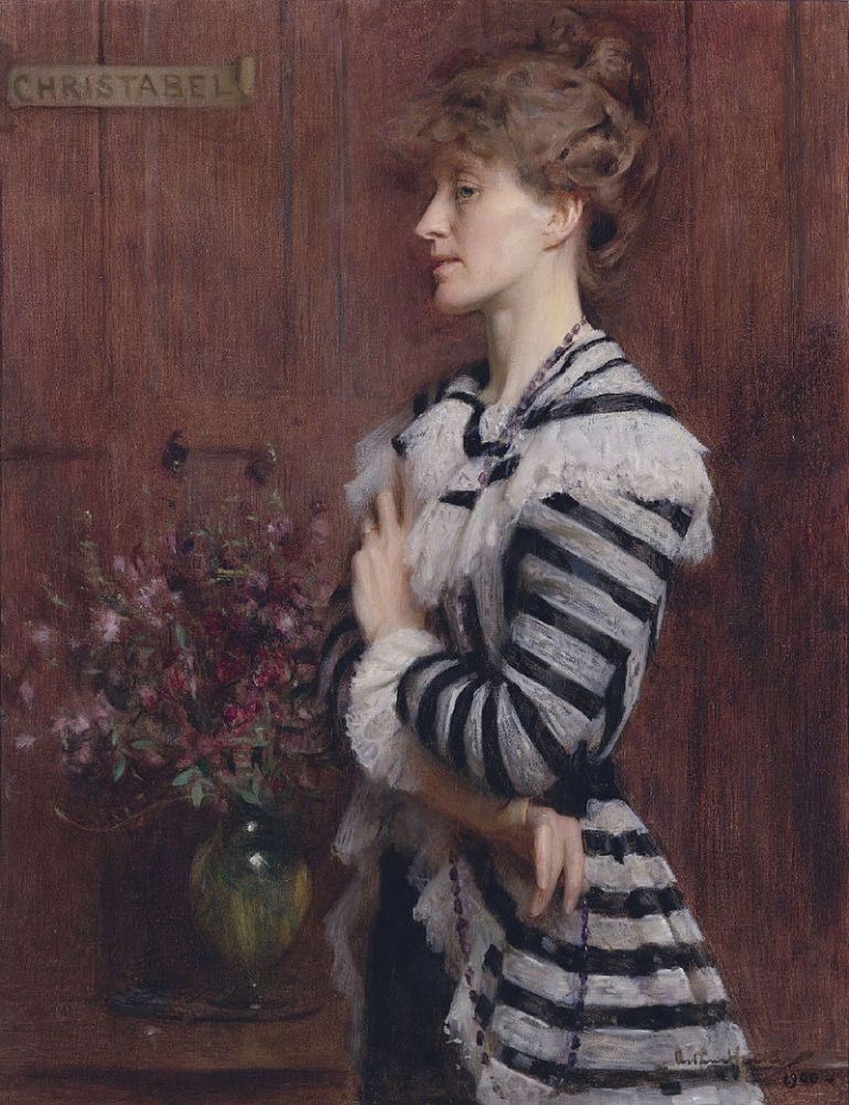 800px-Christabel_Cockerell,_lady_Frampton_by_Arthur_Hacker_(1858-1919)