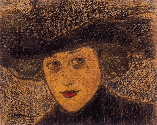 Rippl_Woman_in_black_hat_c._1910